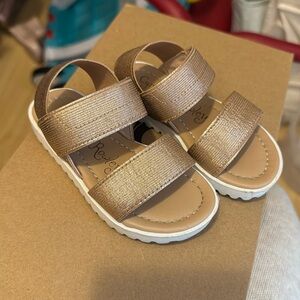 Rose gold sandals